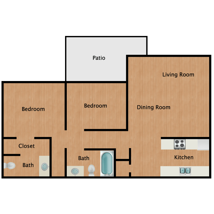 Floor plan image of B2