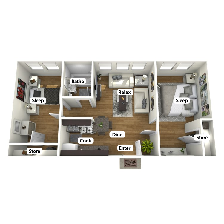 Floor plan image of The Sandusky Suite