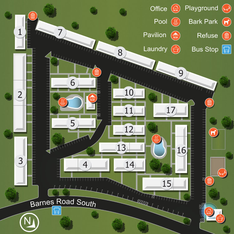 We make every effort to make our website accessible to anybody, especially those with disabilities. If you have question in terms of the relative location of an amenity or apartment home, please give us a call.