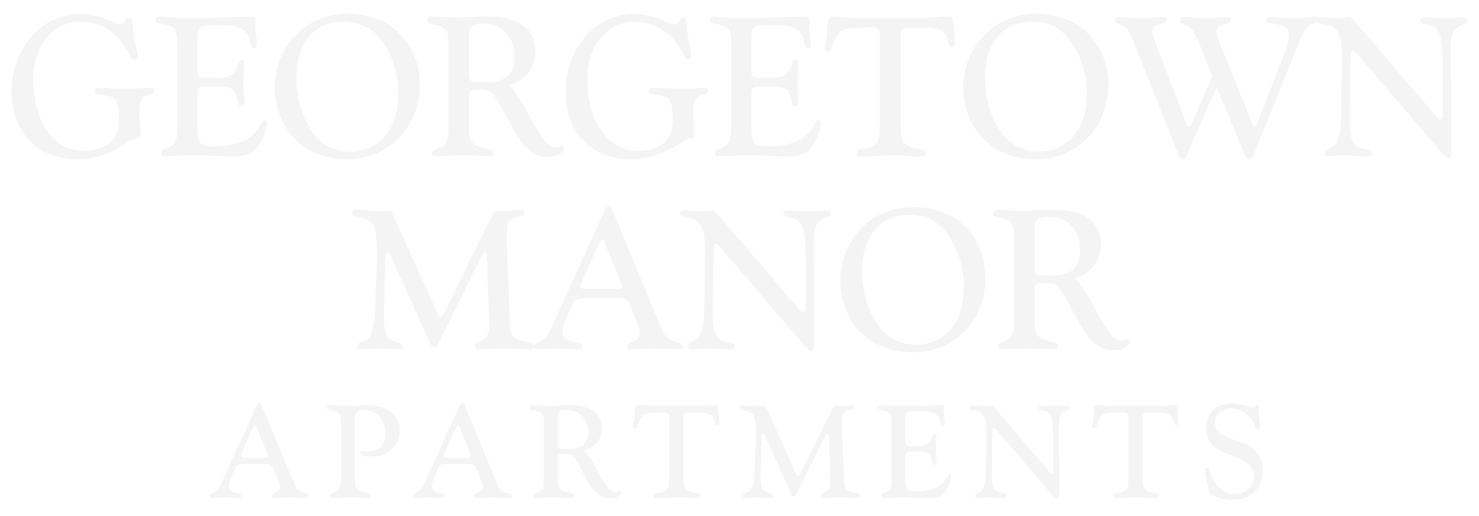 Georgetown Manor Apartments ebrochure logo