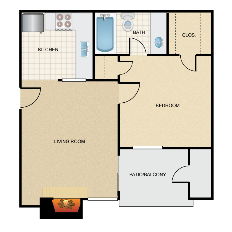 Floor plan image of A1
