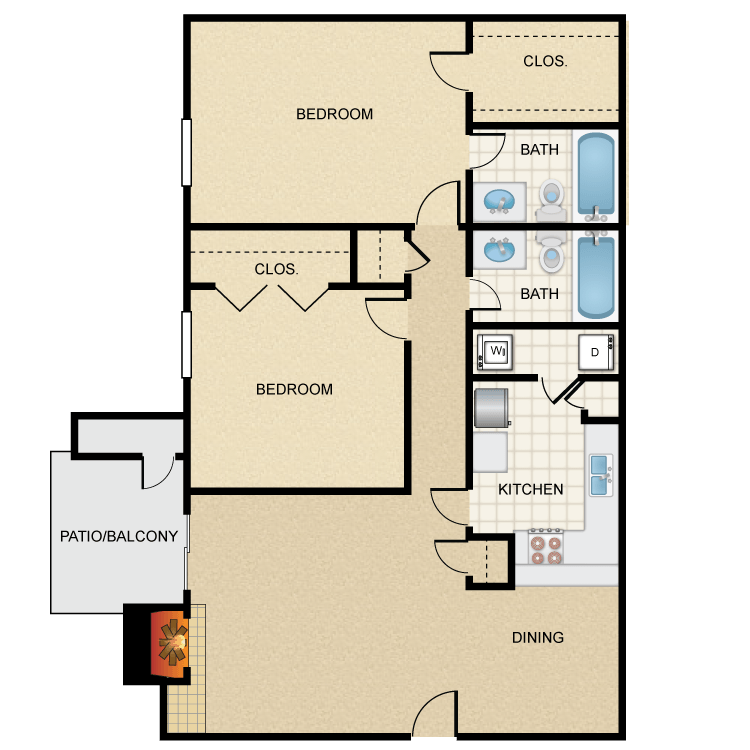 Floor plan image of B2