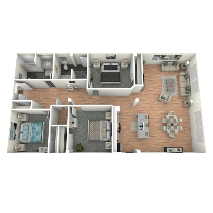 Floor plan image of 3x2