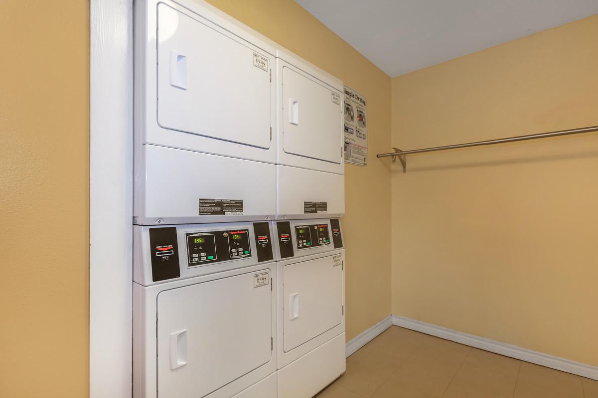 Dryers in the laundry facilities at The Park at Summerhill Road