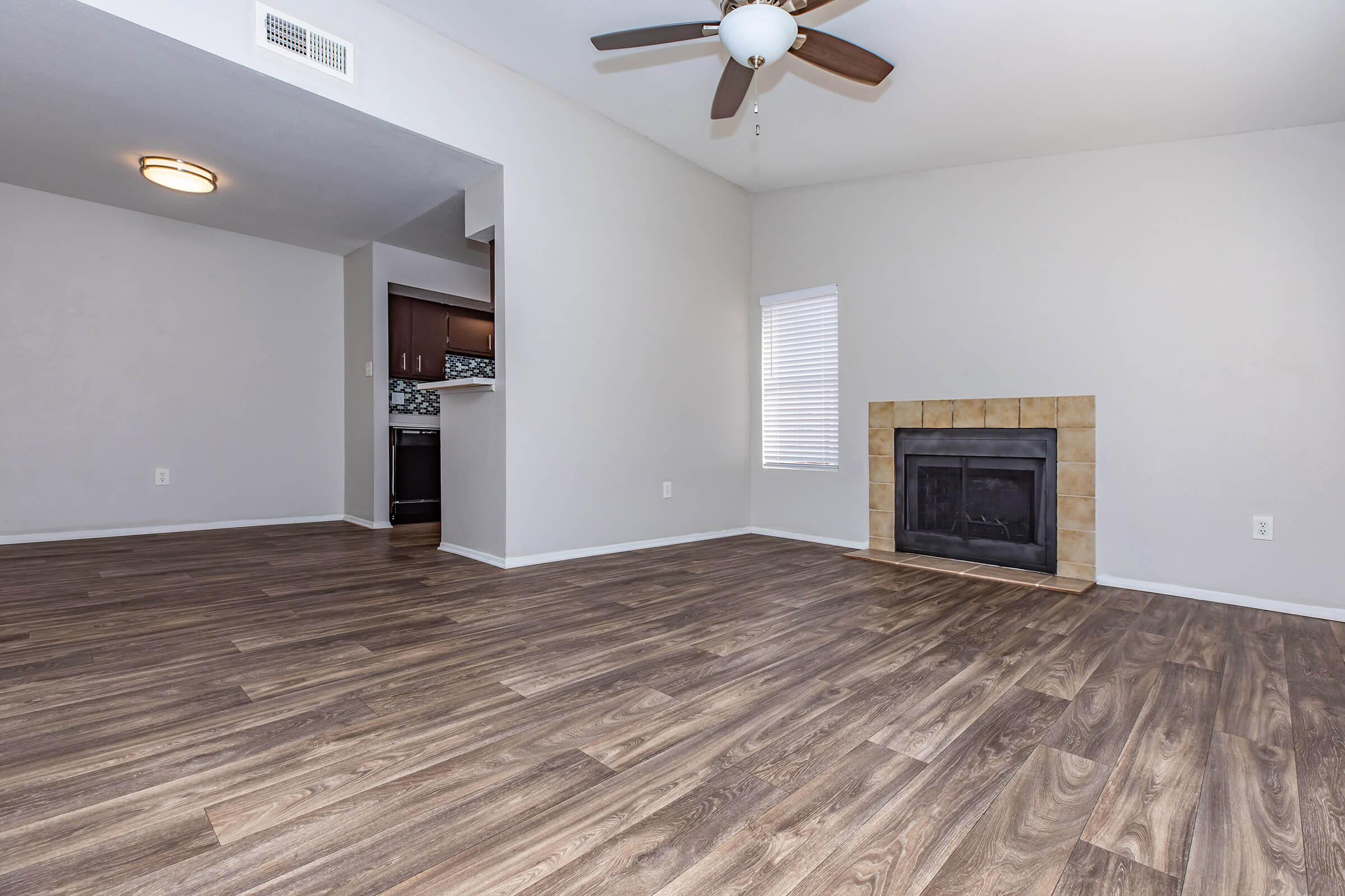 The Park at Summerhill Road wood-style flooring in select Plan C homes