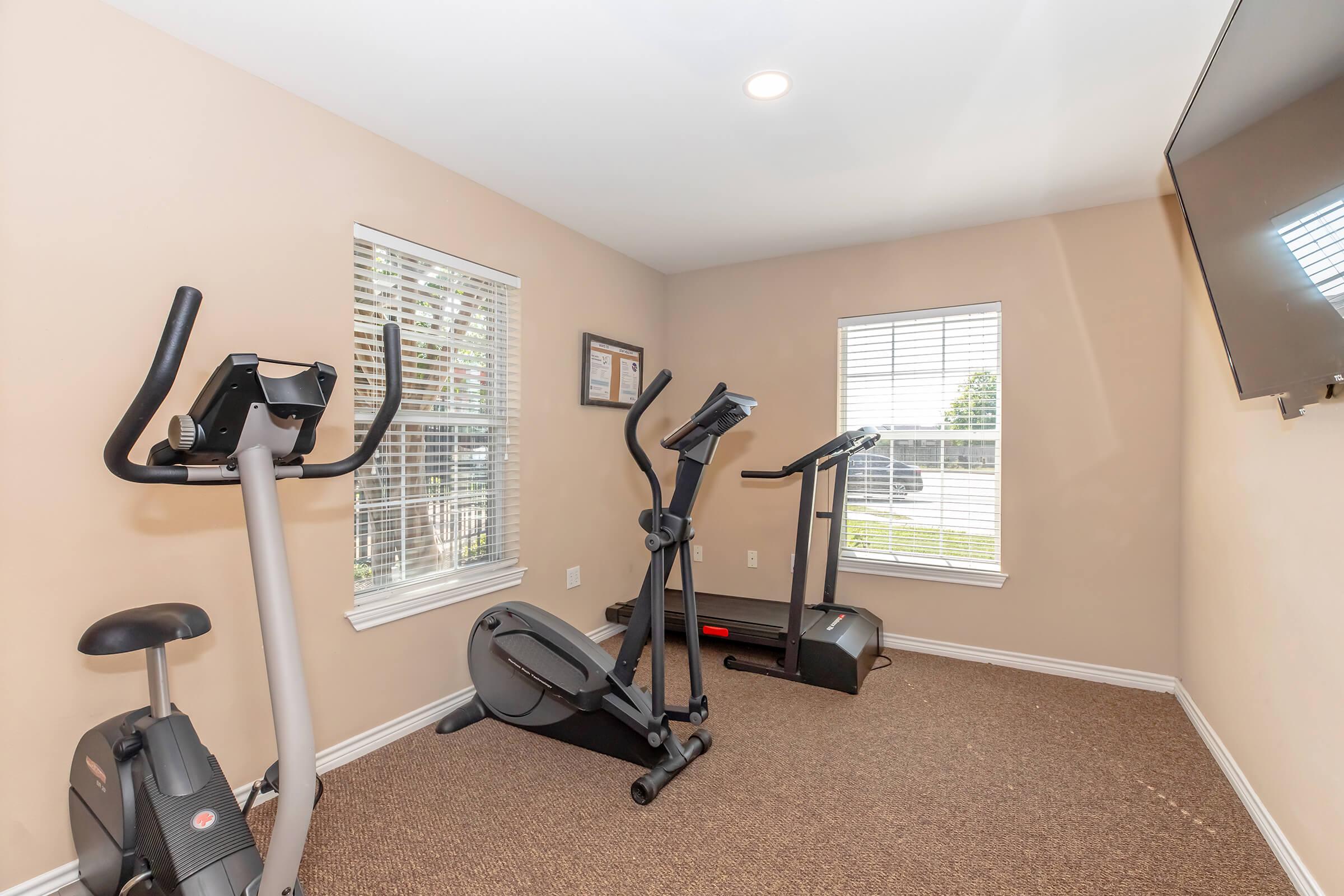 a room with a leather chair