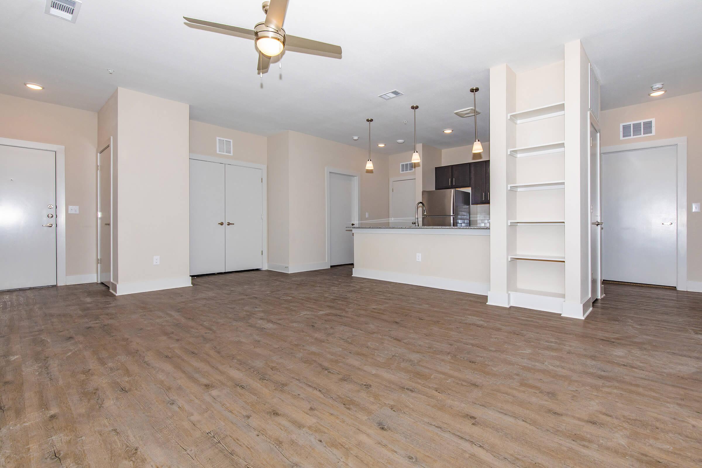 wood plank flooring in our active adult living community