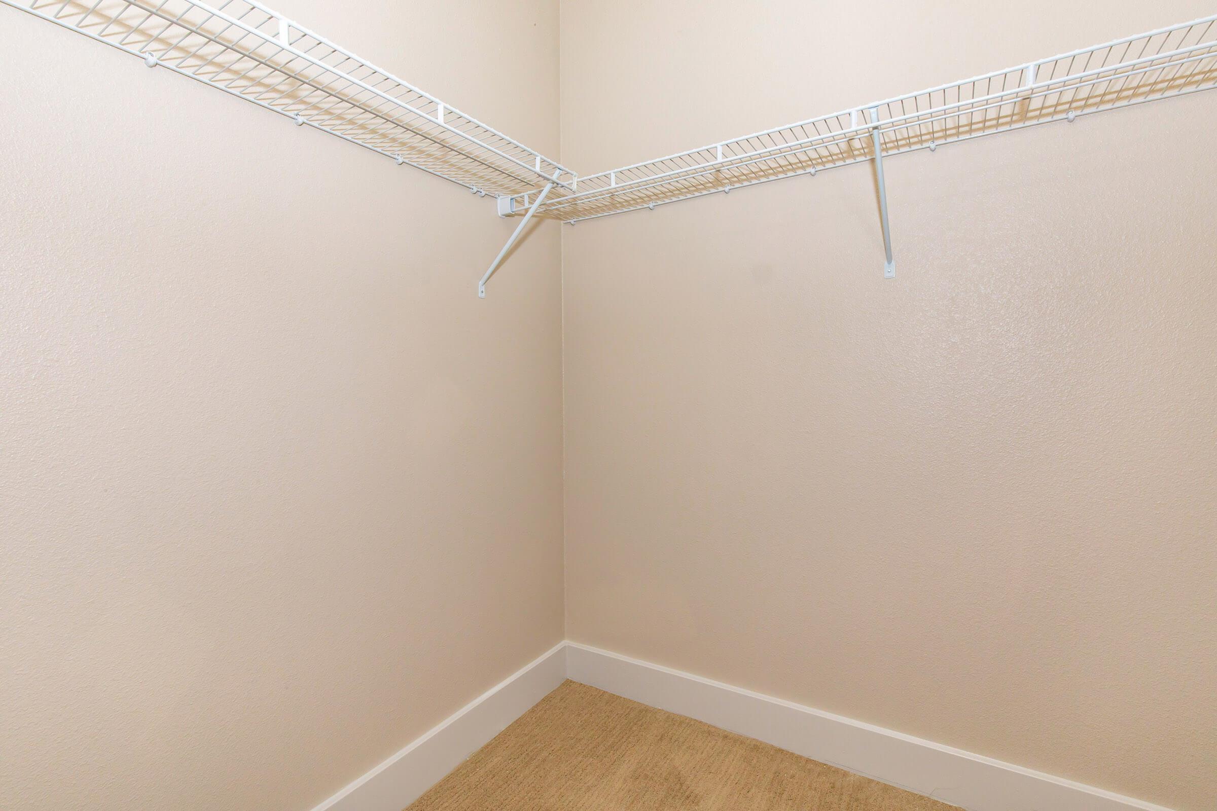 walk-in closets in our active adult living community