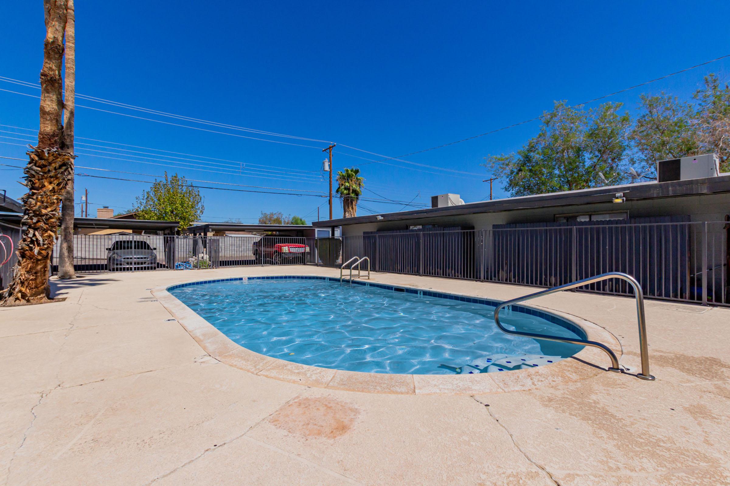 an empty pool