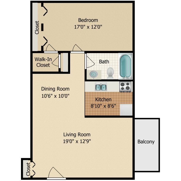 Oak floor plan image