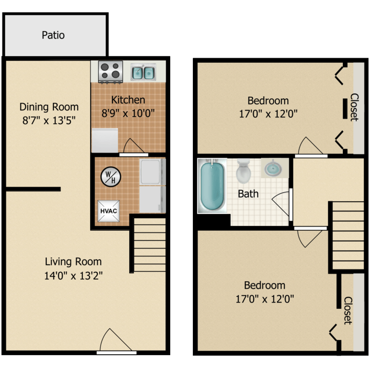 Maple Townhome floor plan image