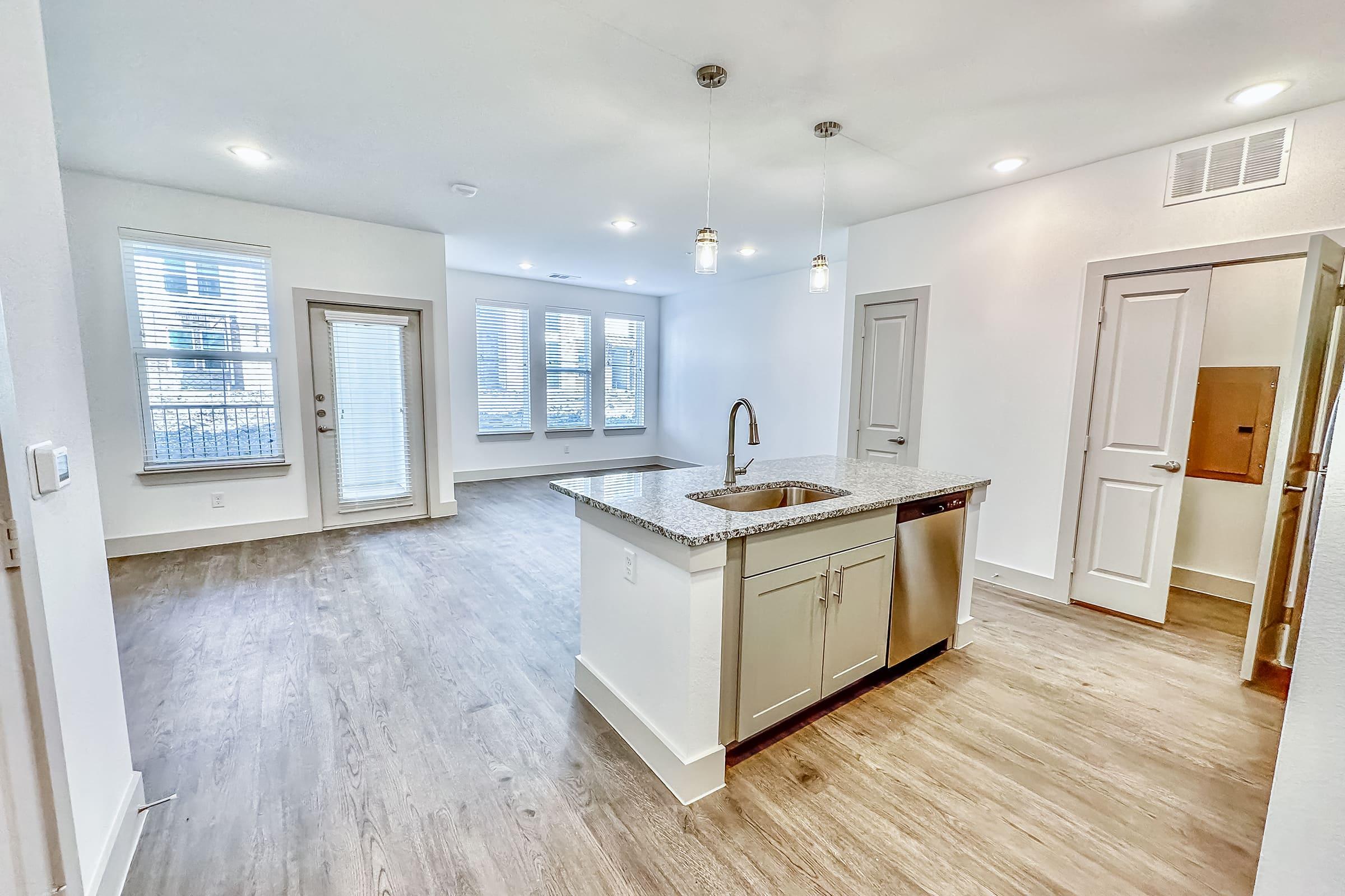 a room with a wooden floor