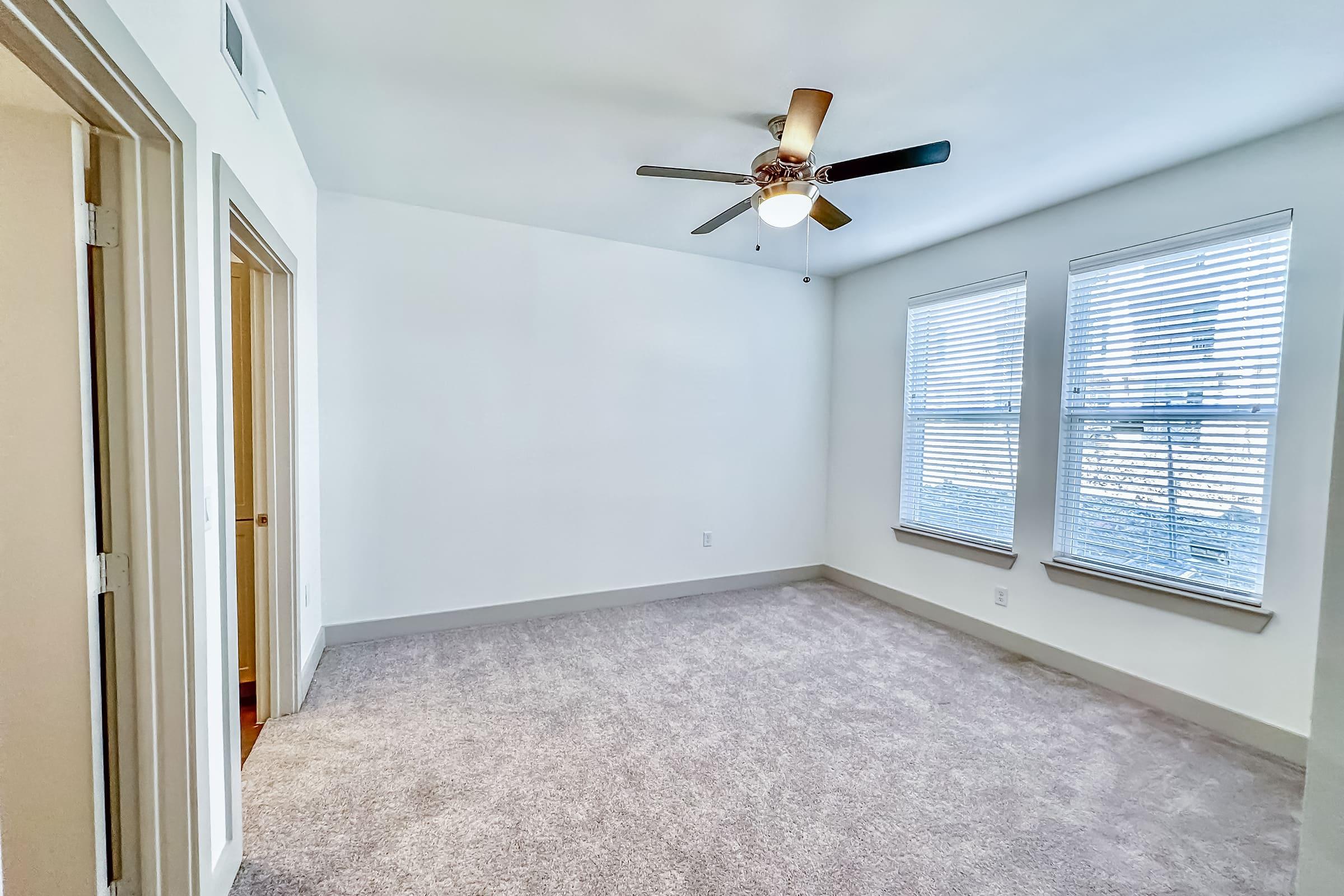 a window in a small room