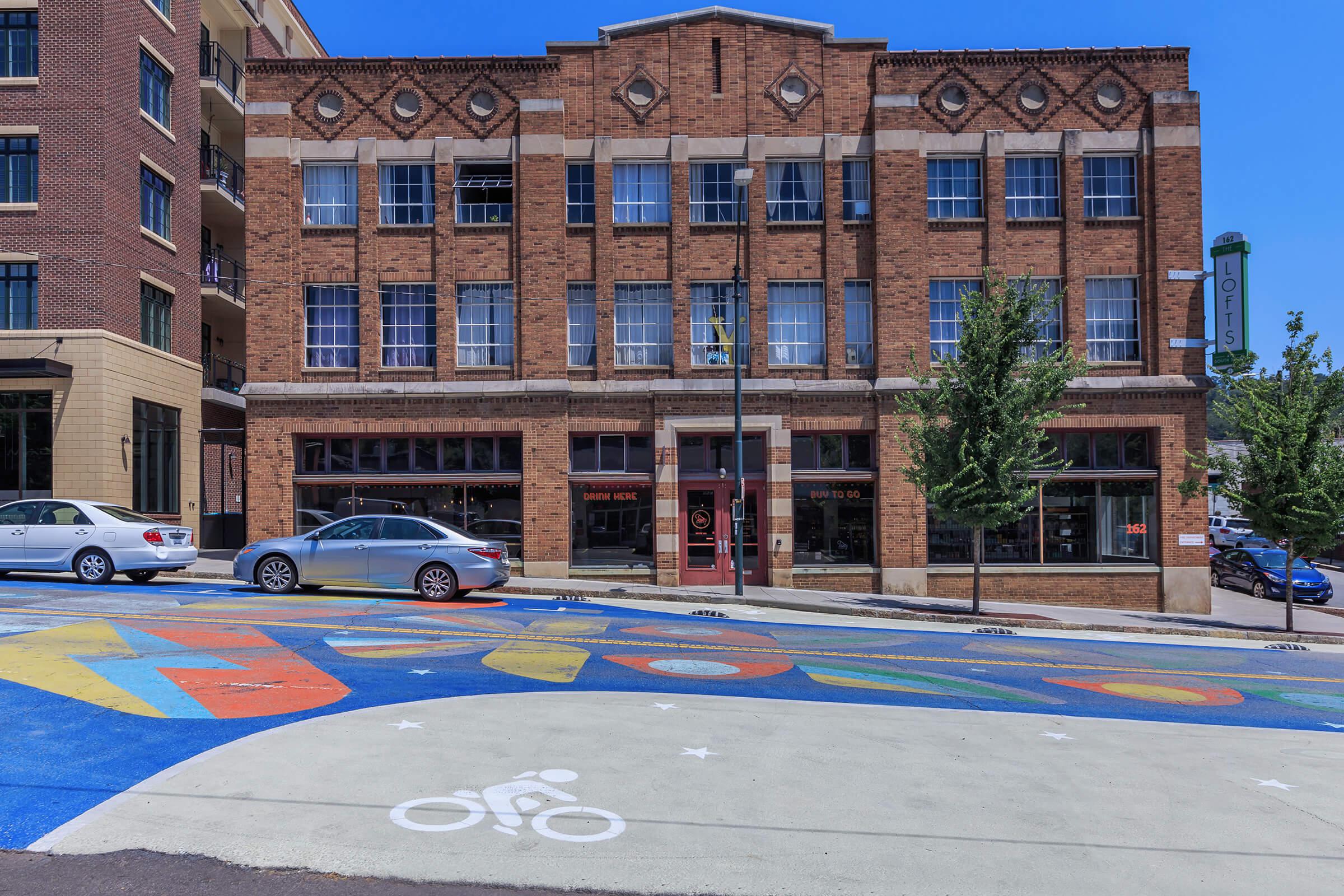 Limited access building at The Lofts at South Slope in Asheville, North Carolina.