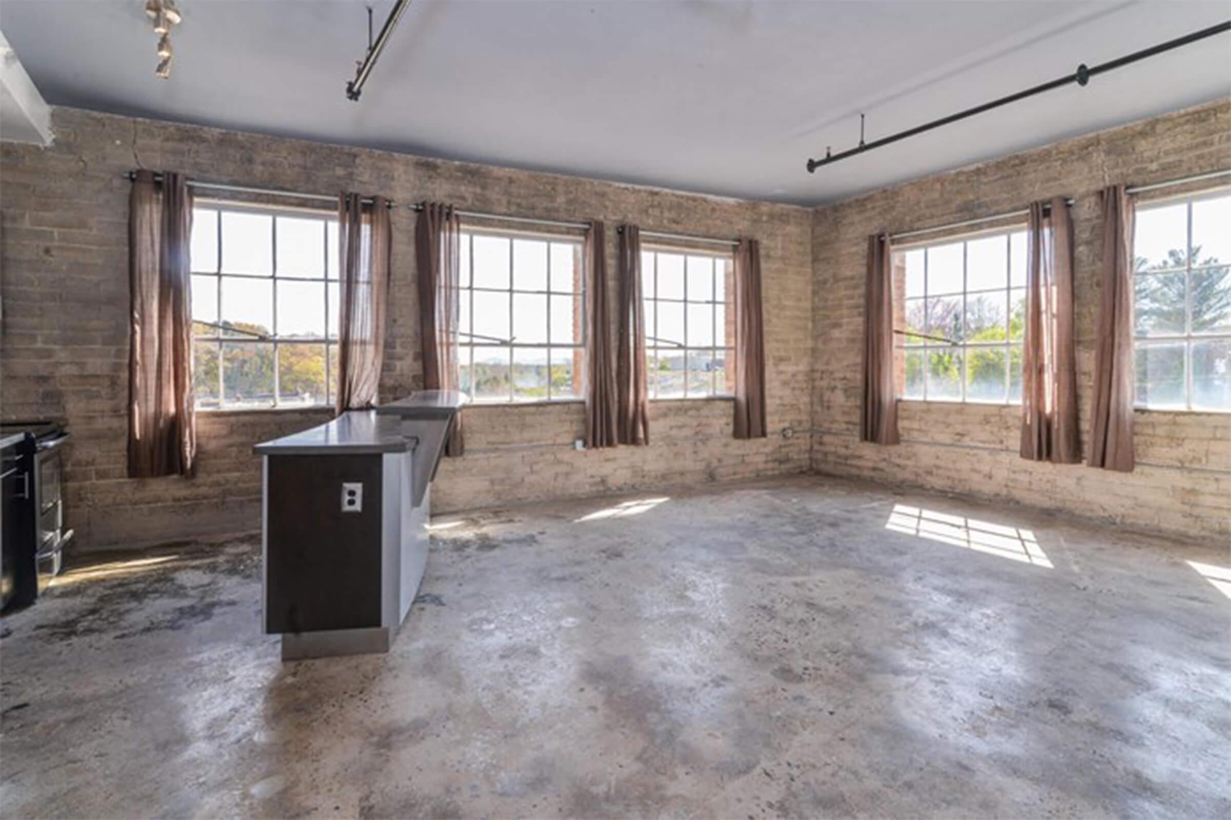 Natural lighting at The Lofts at South Slope in Asheville, North Carolina.