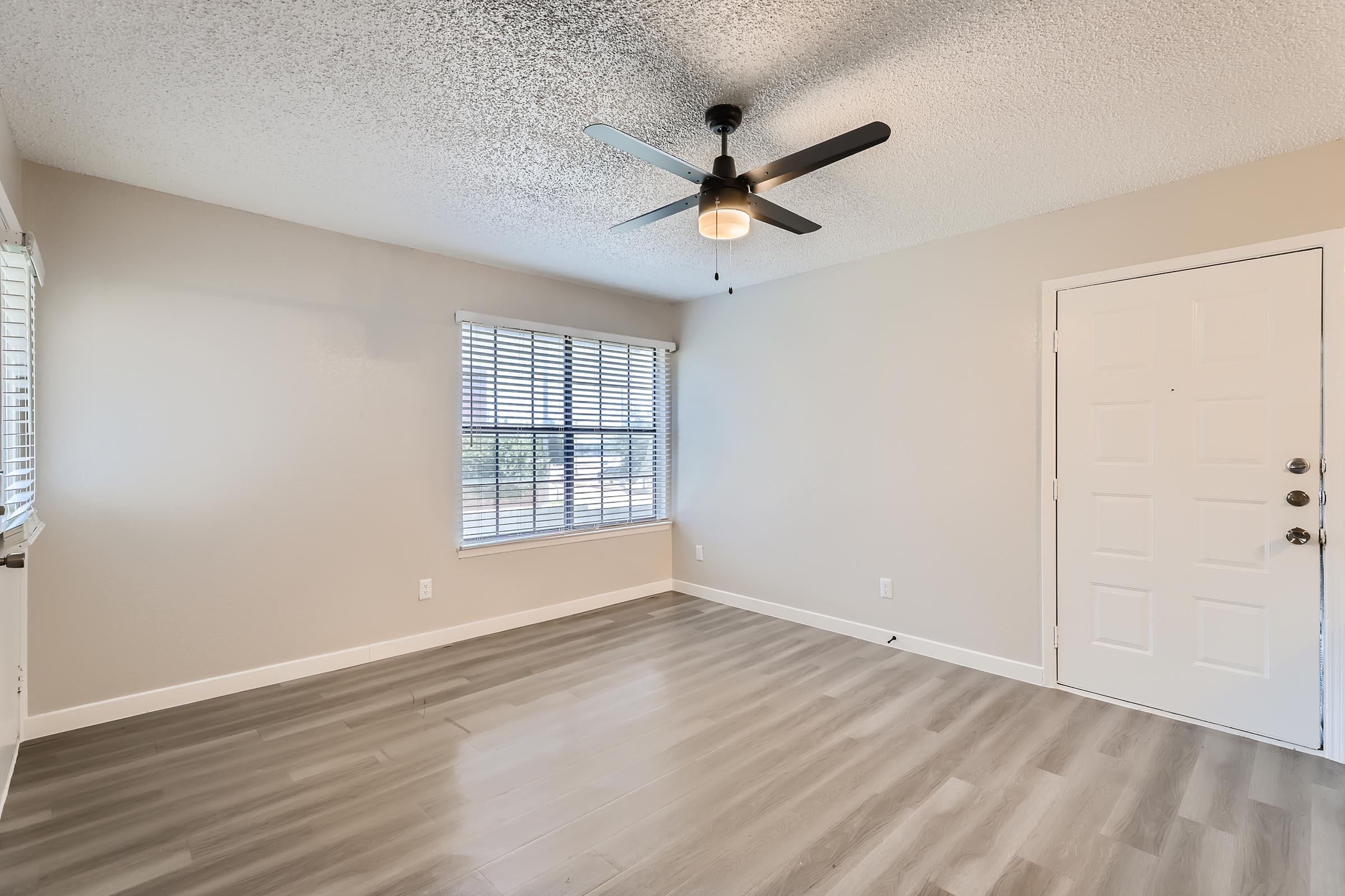 a room with a wooden floor