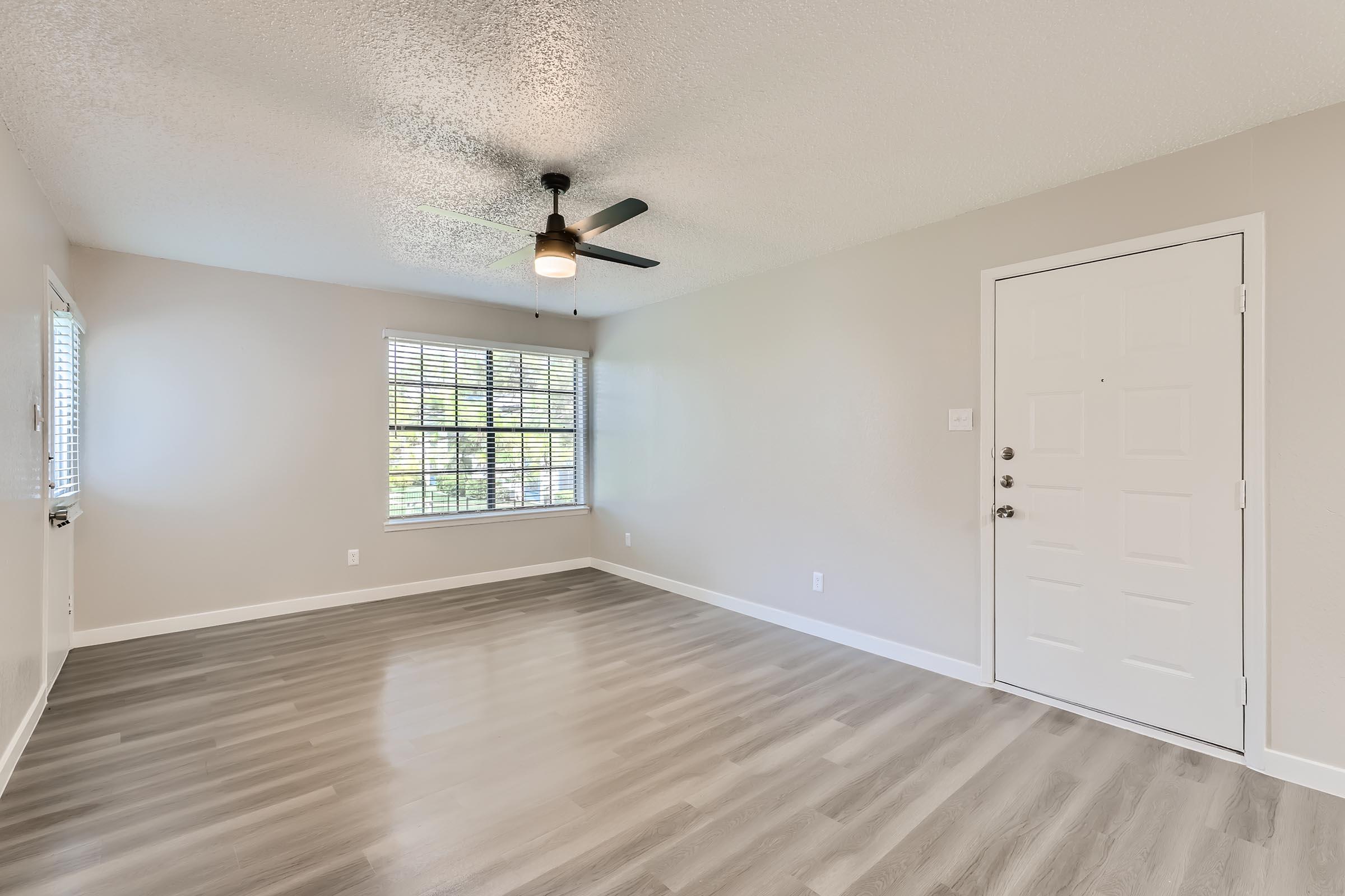 a room with a wooden floor