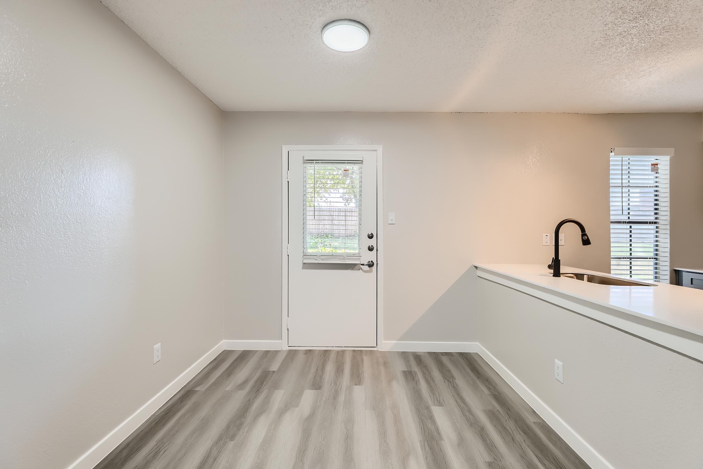a close up of an empty room
