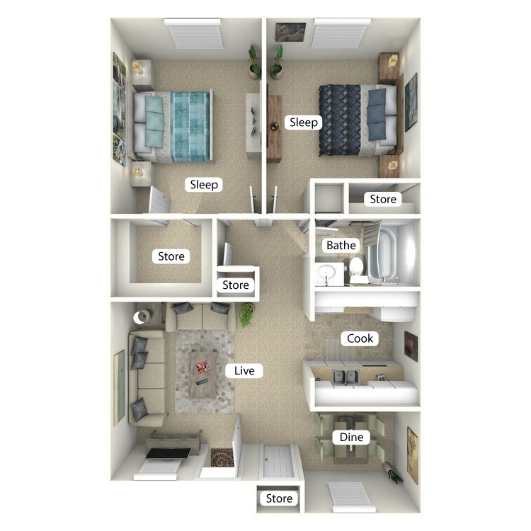 Floor plan image of The Bay