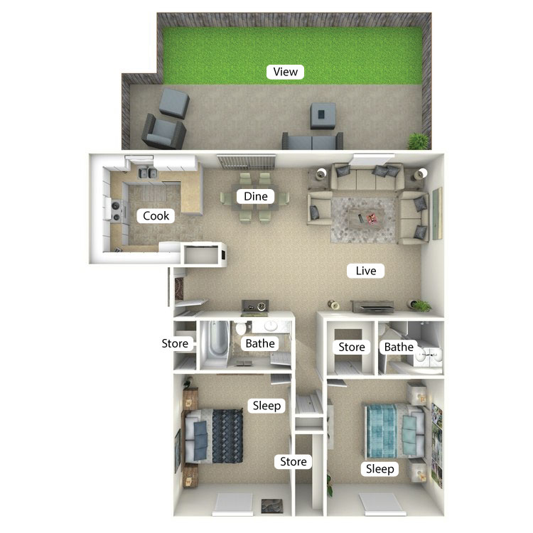 Floor plan image of The Cove