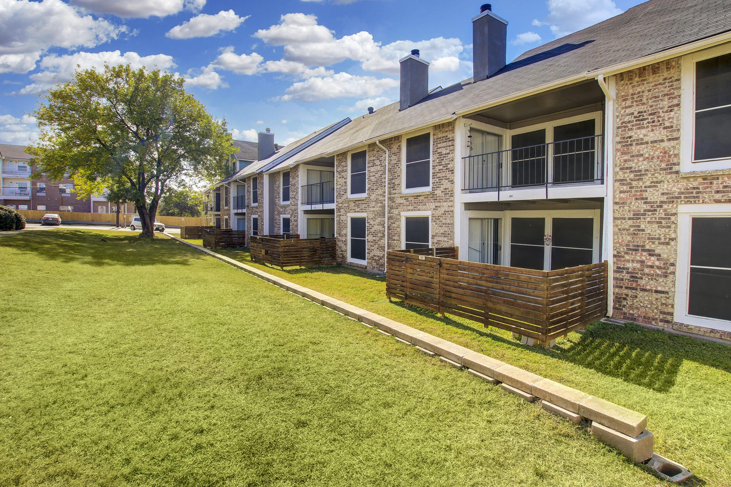 a large lawn in front of a house