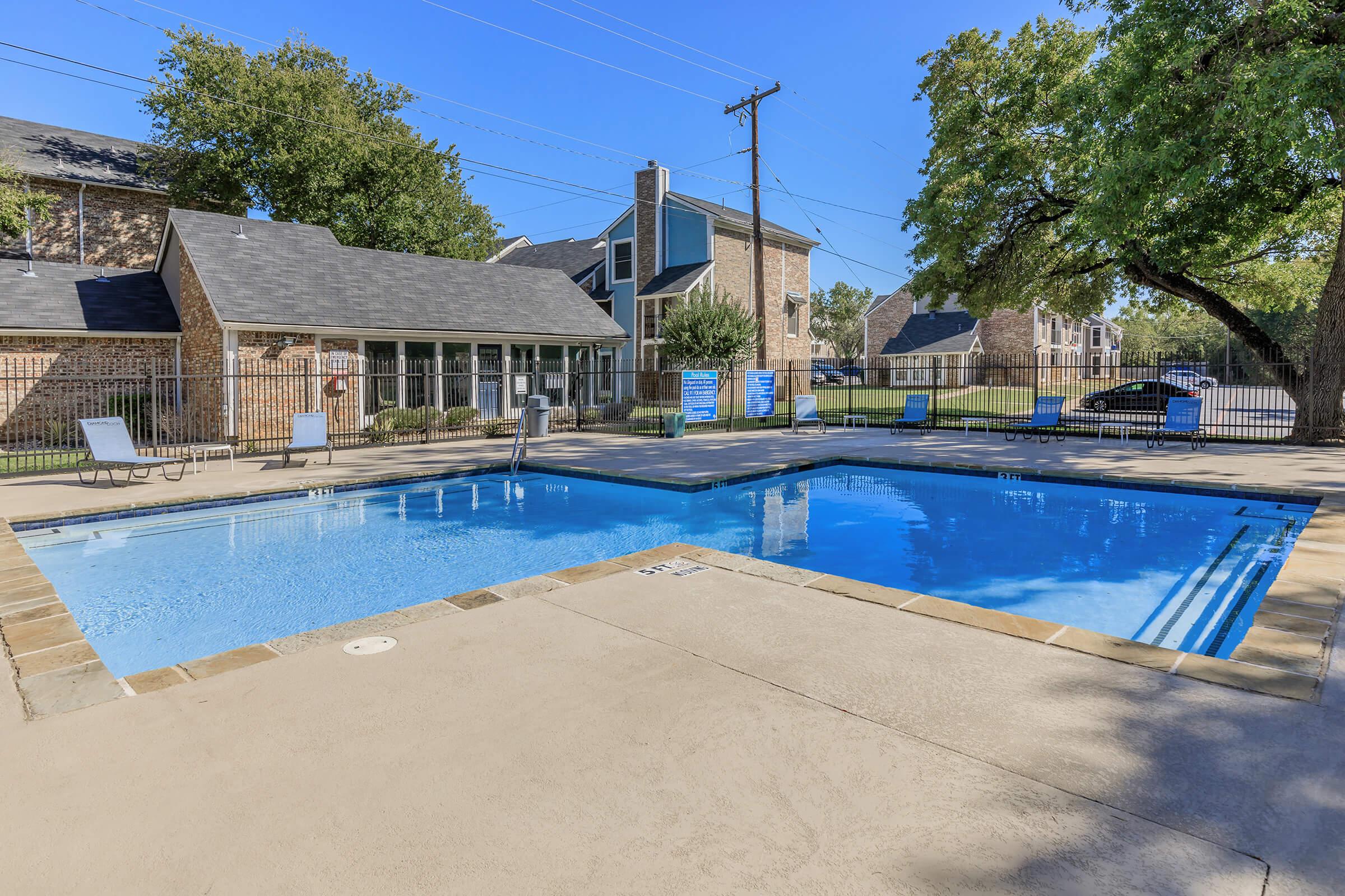 an empty pool