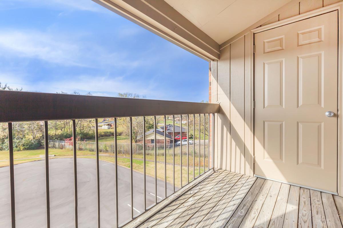 Scenic open air balcony in Nashville, TN.