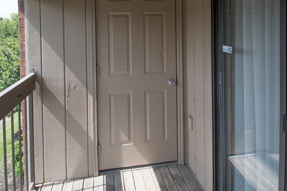Apartment entrance door at Hillhurst Apartments in Nashville, TN