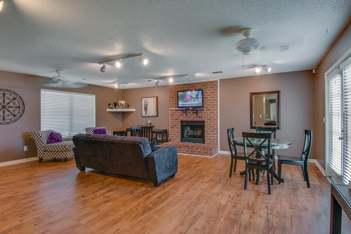 Community Room with Fireplace