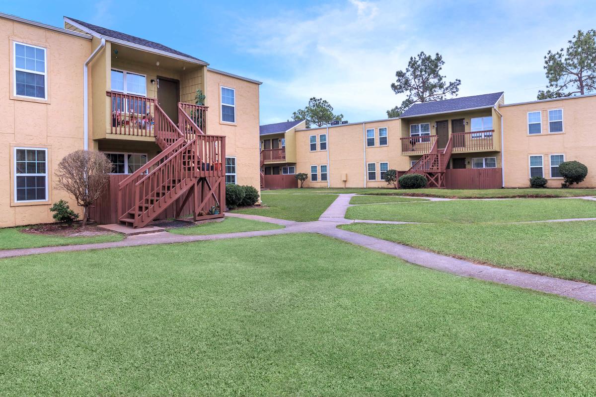 a large lawn in front of a house