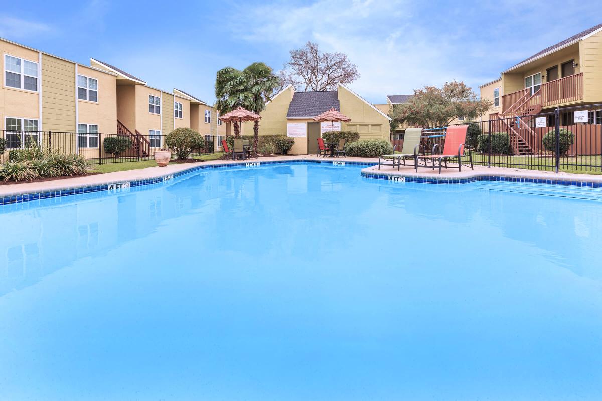 a large pool of water