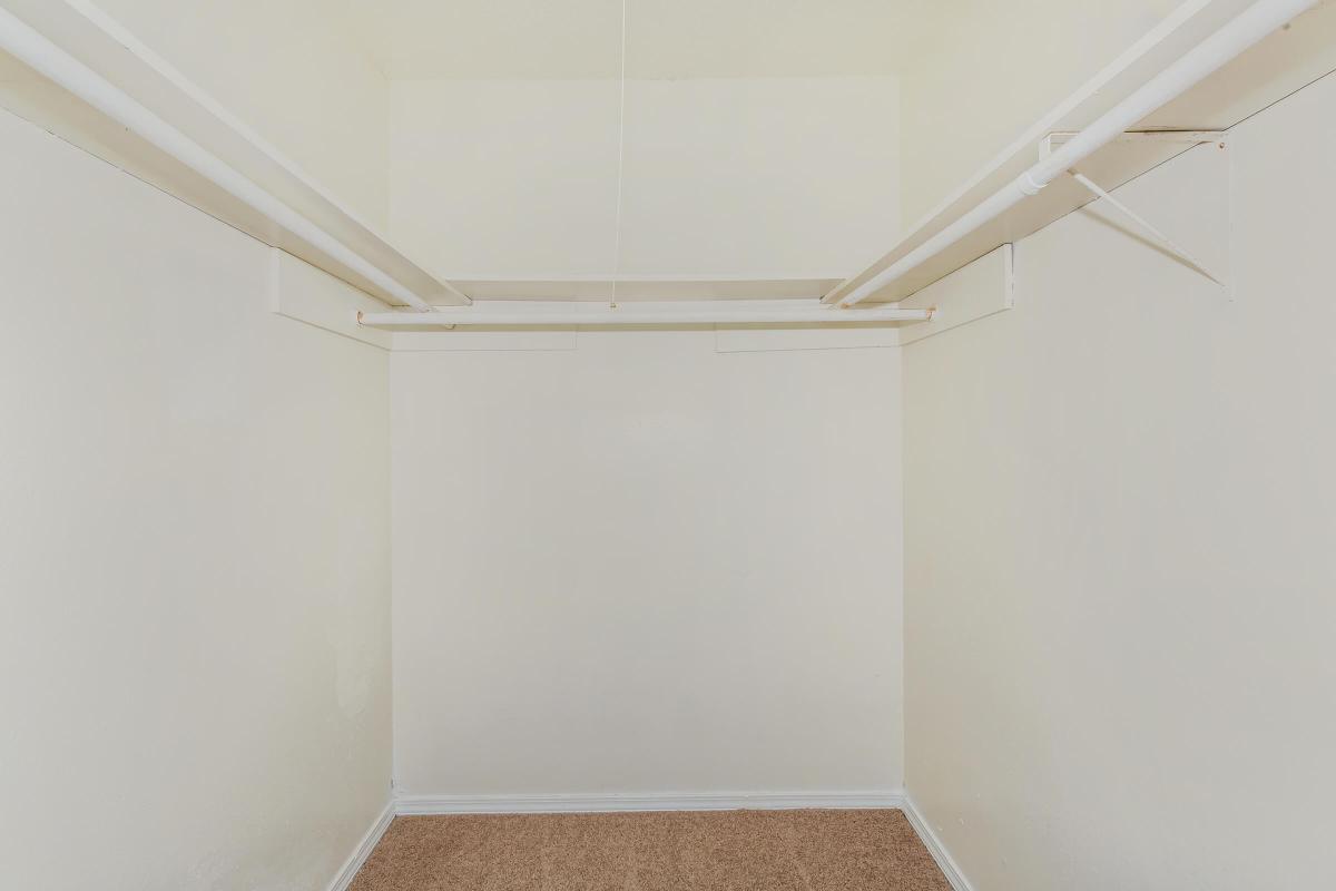 a room with white walls