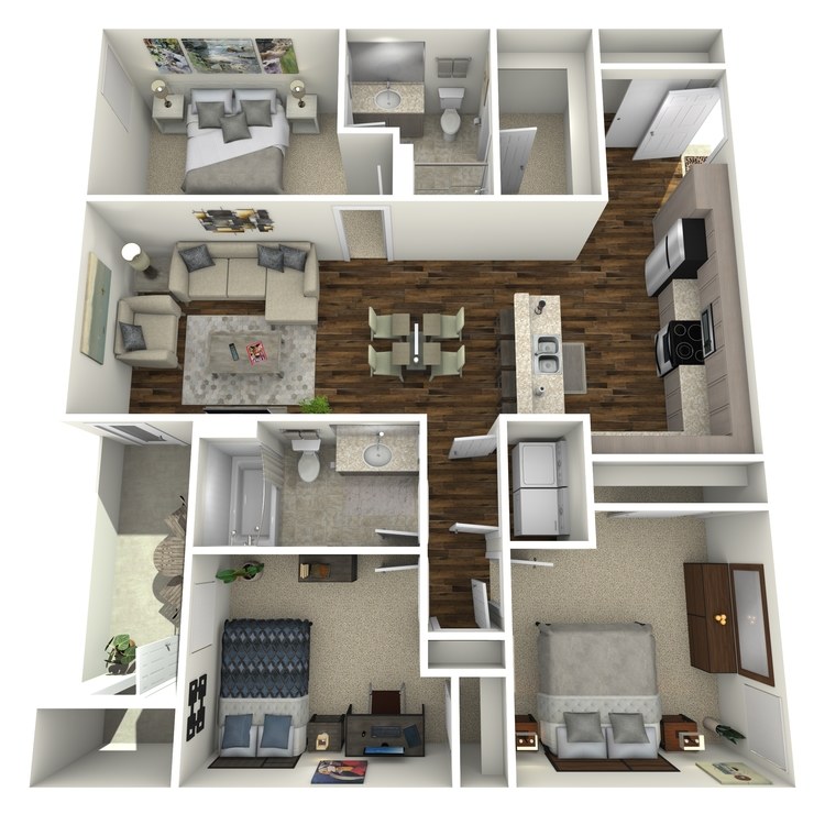 Floor plan image of 3A