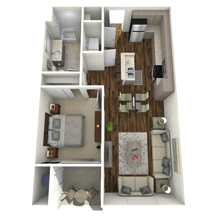 Floor plan image of 1B