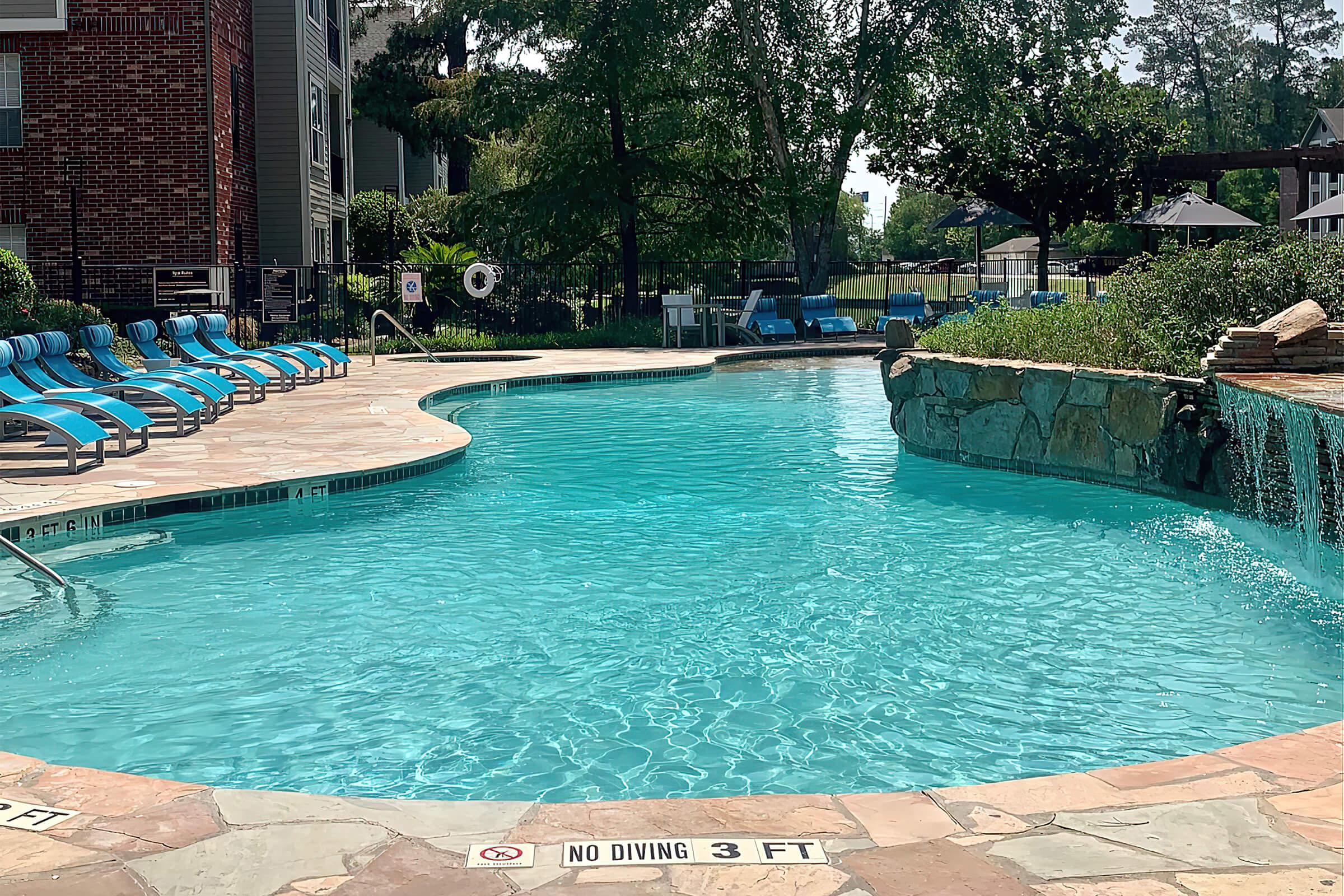 a large pool of water
