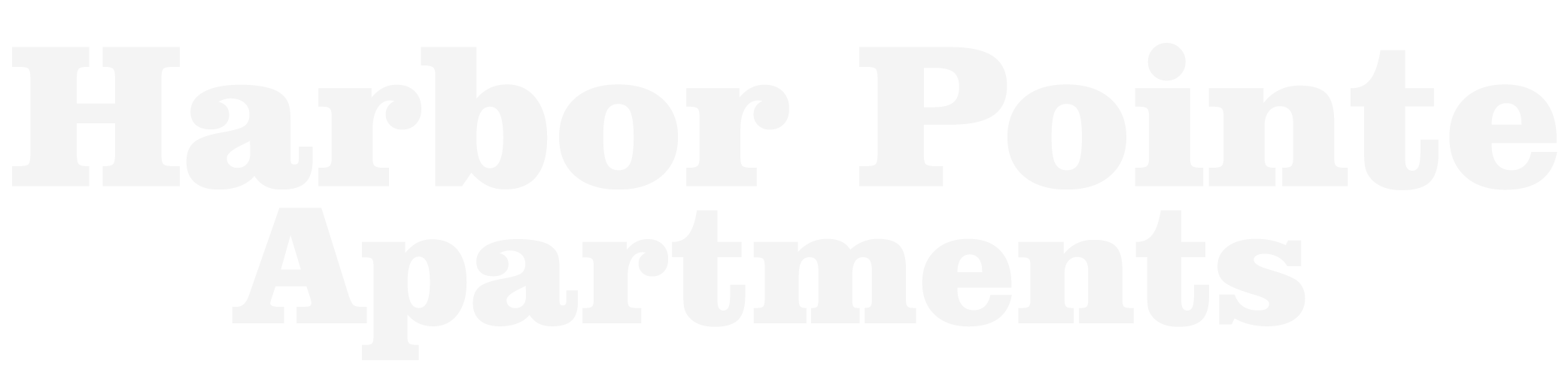 Harbor Pointe Apartments ebrochure logo