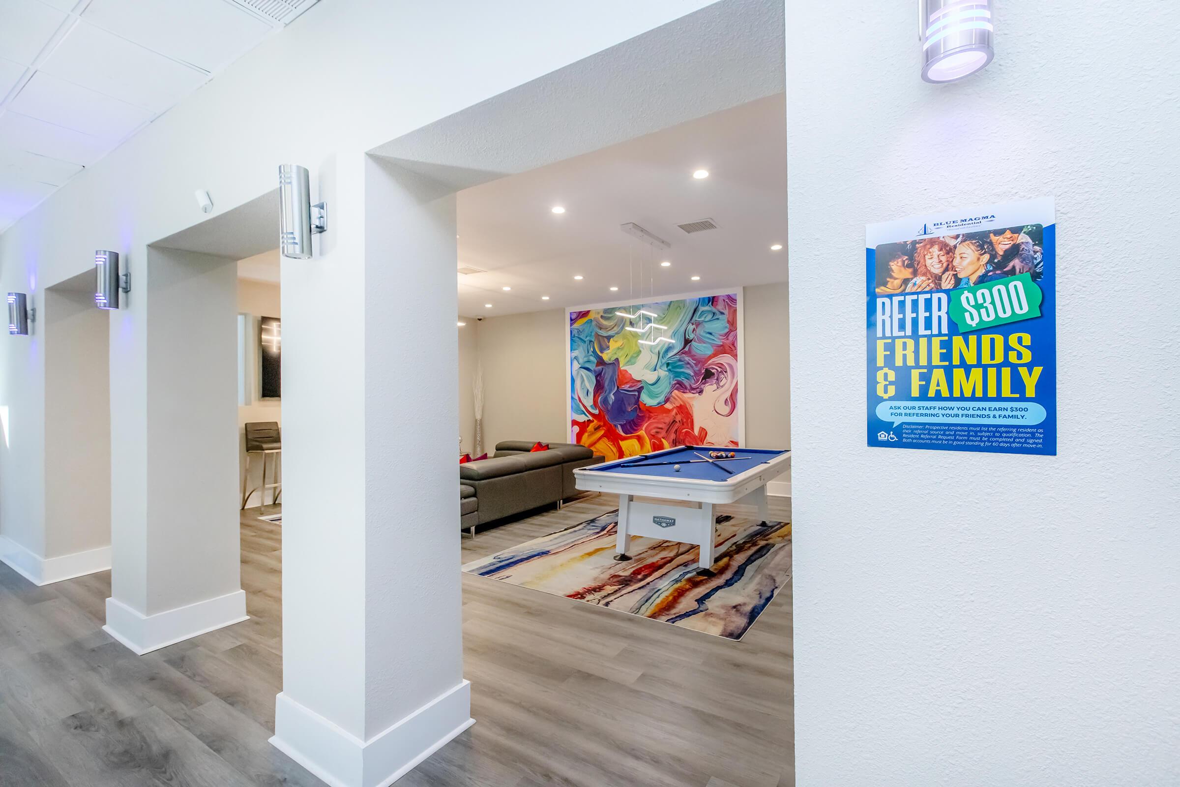 a refrigerator in a room