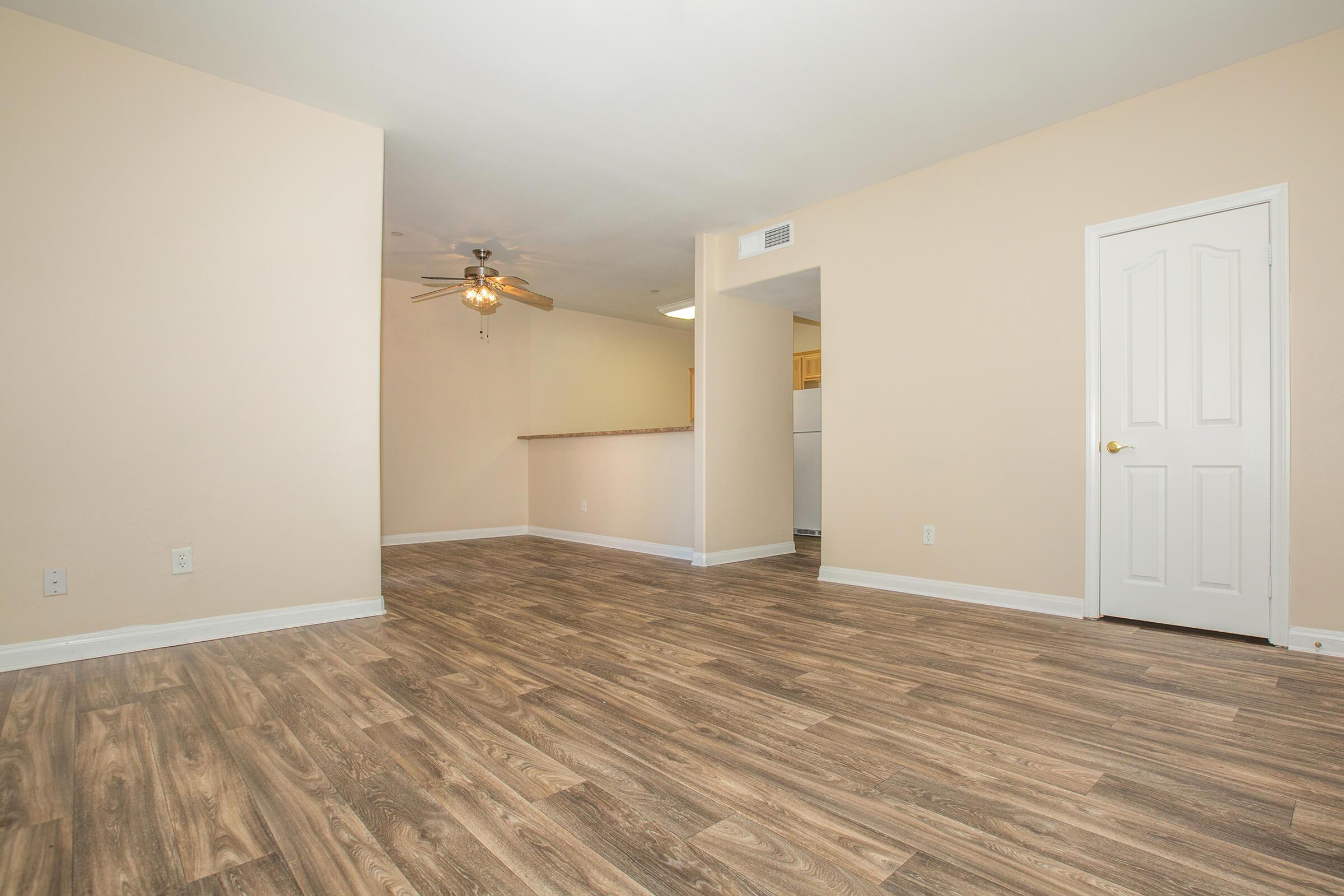 a room with a wooden floor