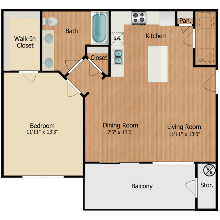 Floor plan image of Franciscan