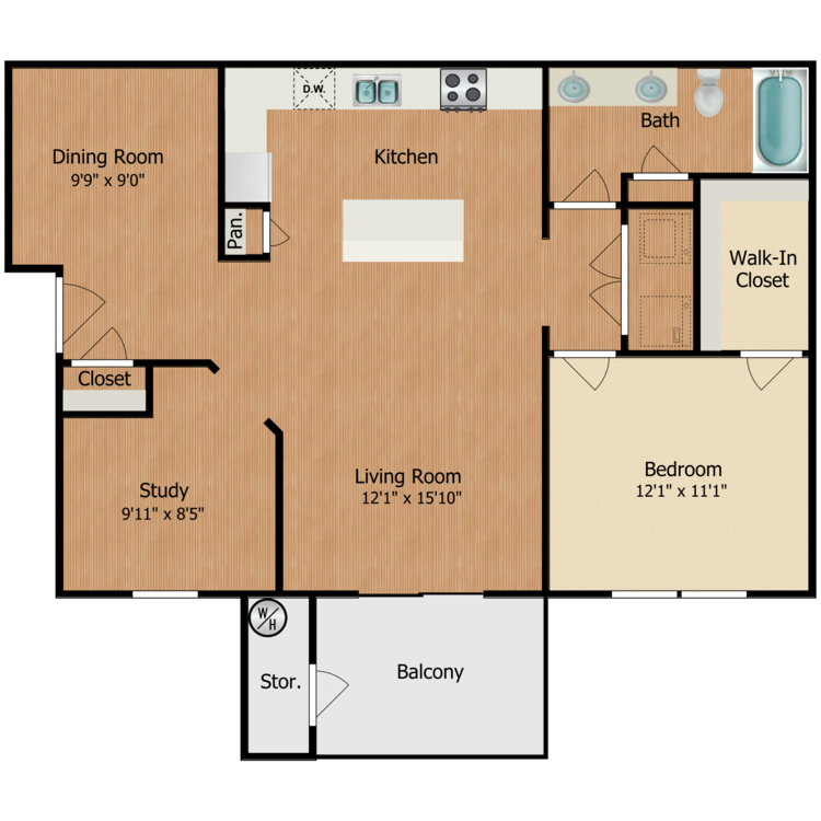 Floor plan image of Gabriel