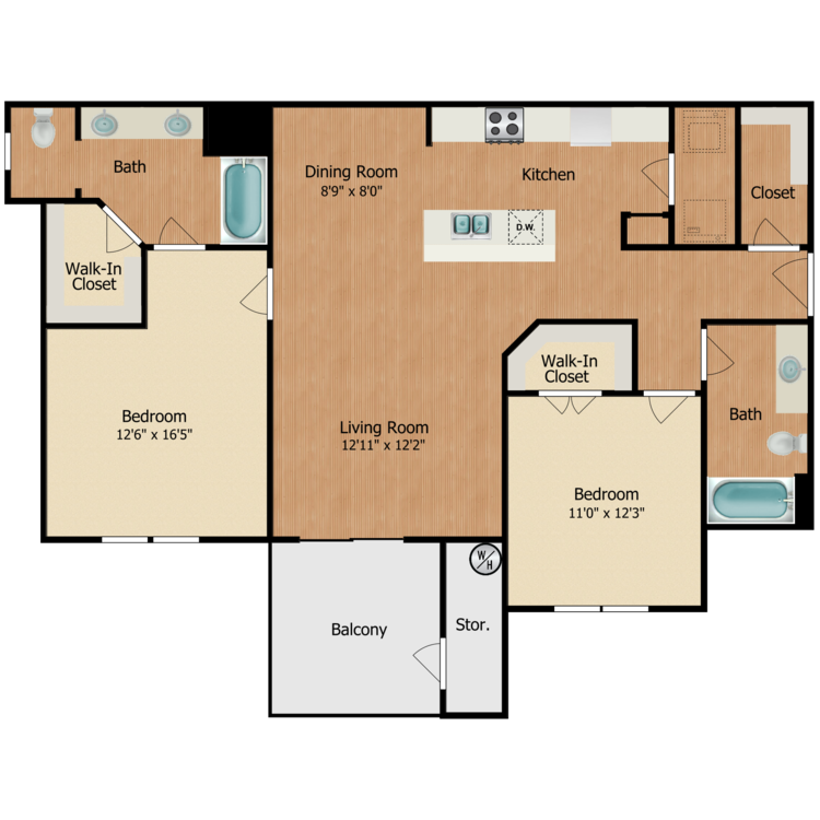 Floor plan image of Monte Vista