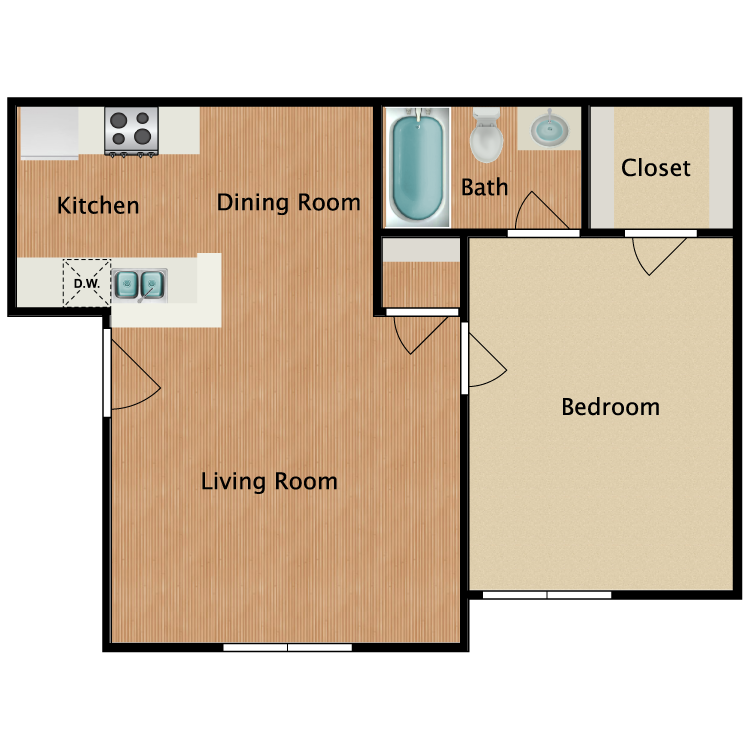 Floor plan image of A