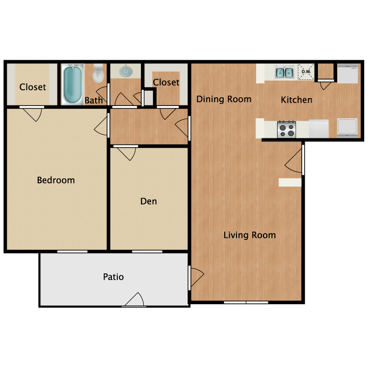 Floor plan image of D