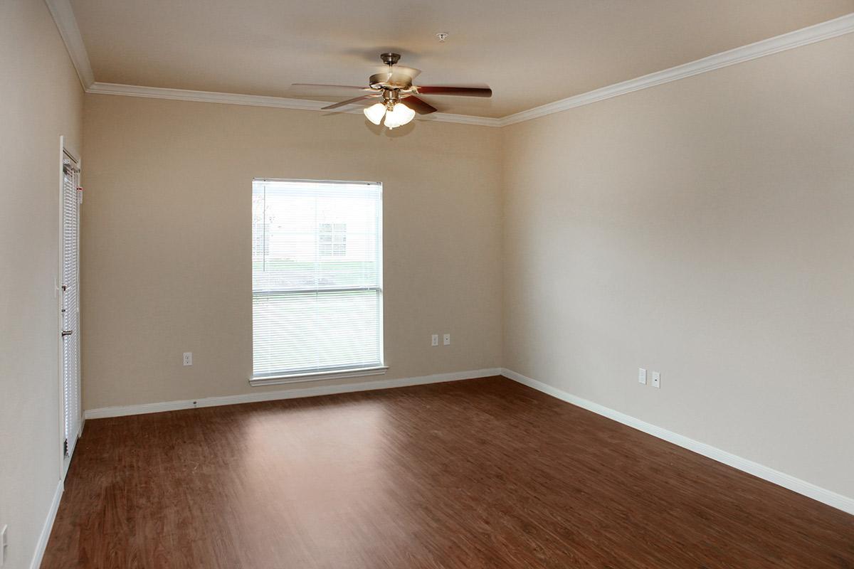a room with a wood floor
