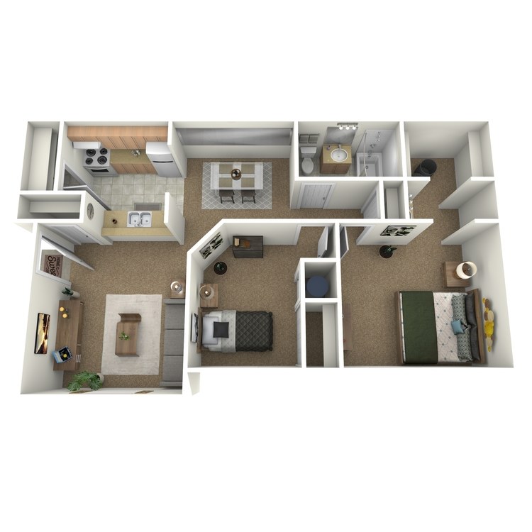 Floor plan image of 2 Bedroom Luxury A