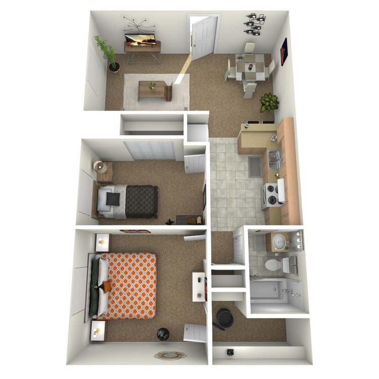 Floor plan image of 2 Bedroom Downstairs