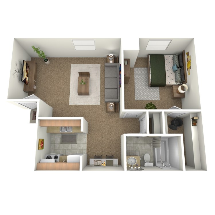 Floor plan image of 1 Bedroom Upstairs