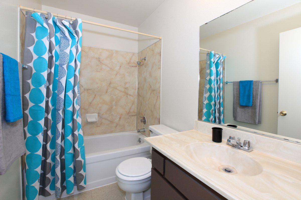 You will like the bathroom design at Westwood Apartments