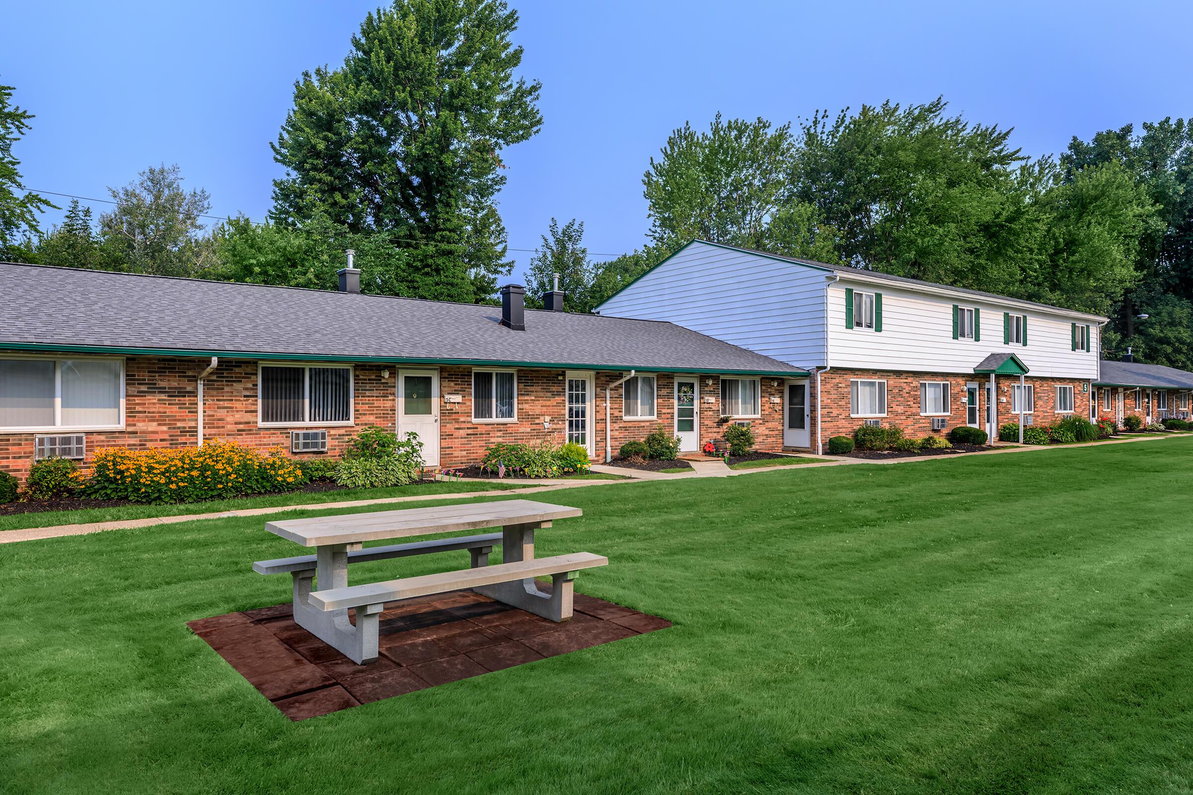 a large lawn in front of a house