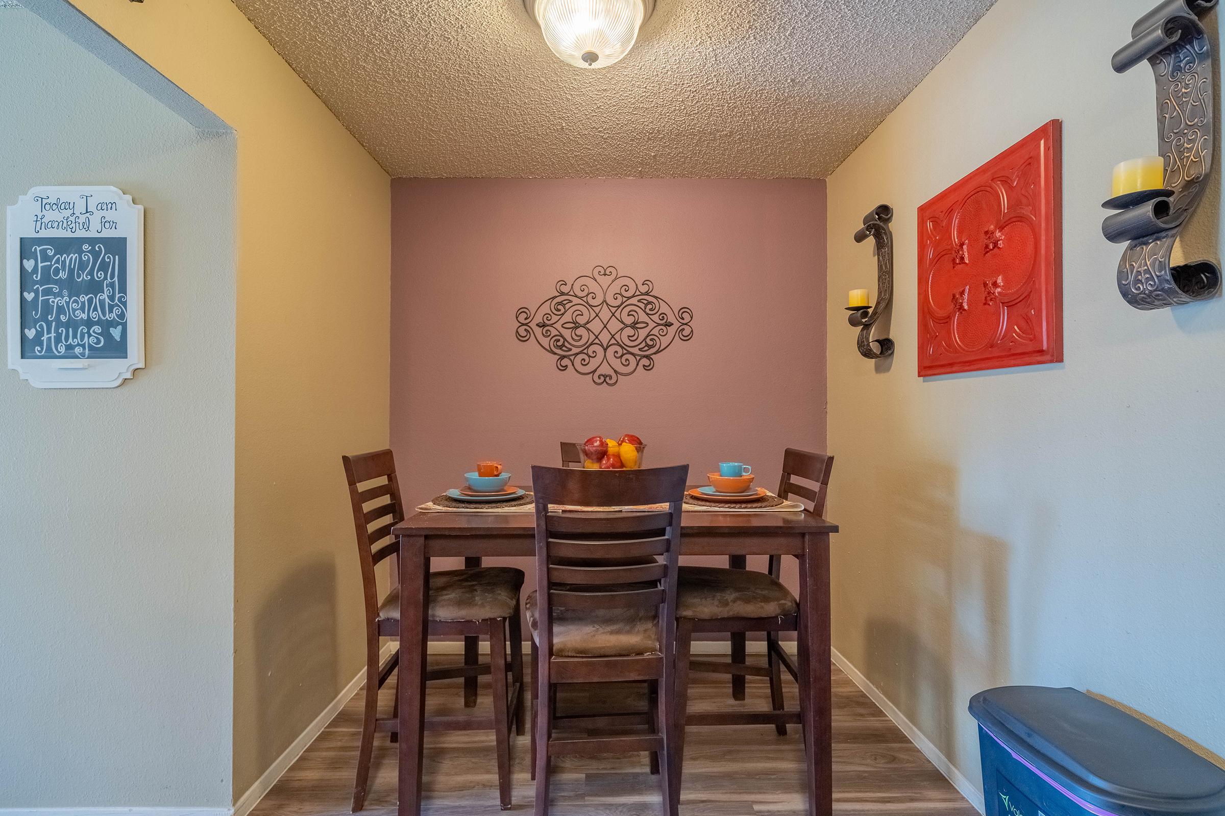 a dining room table